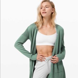 Lululemon Sincerely Yours Wrap Sweater Tidewater Teal XS